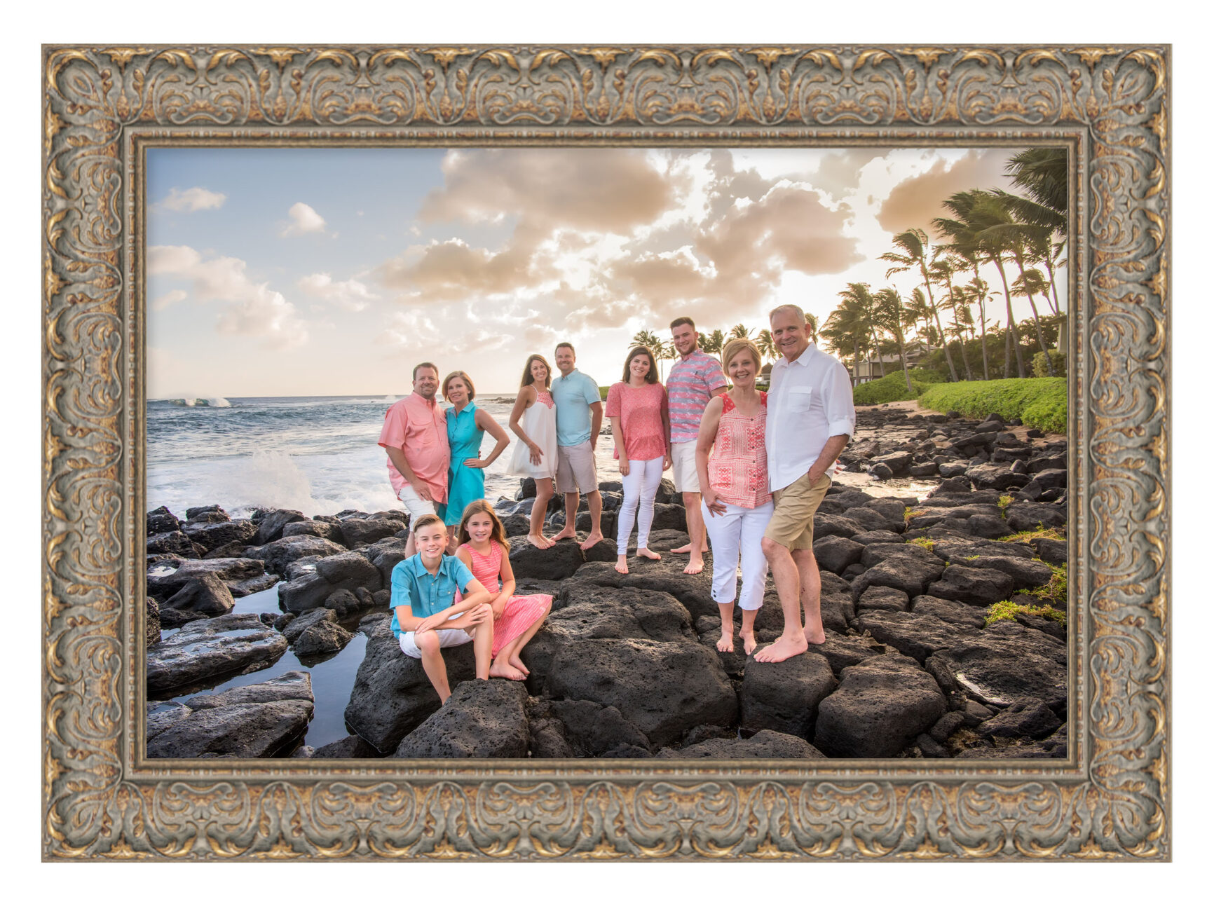 Family Reunion Portrait Session in Koloa Hawaii