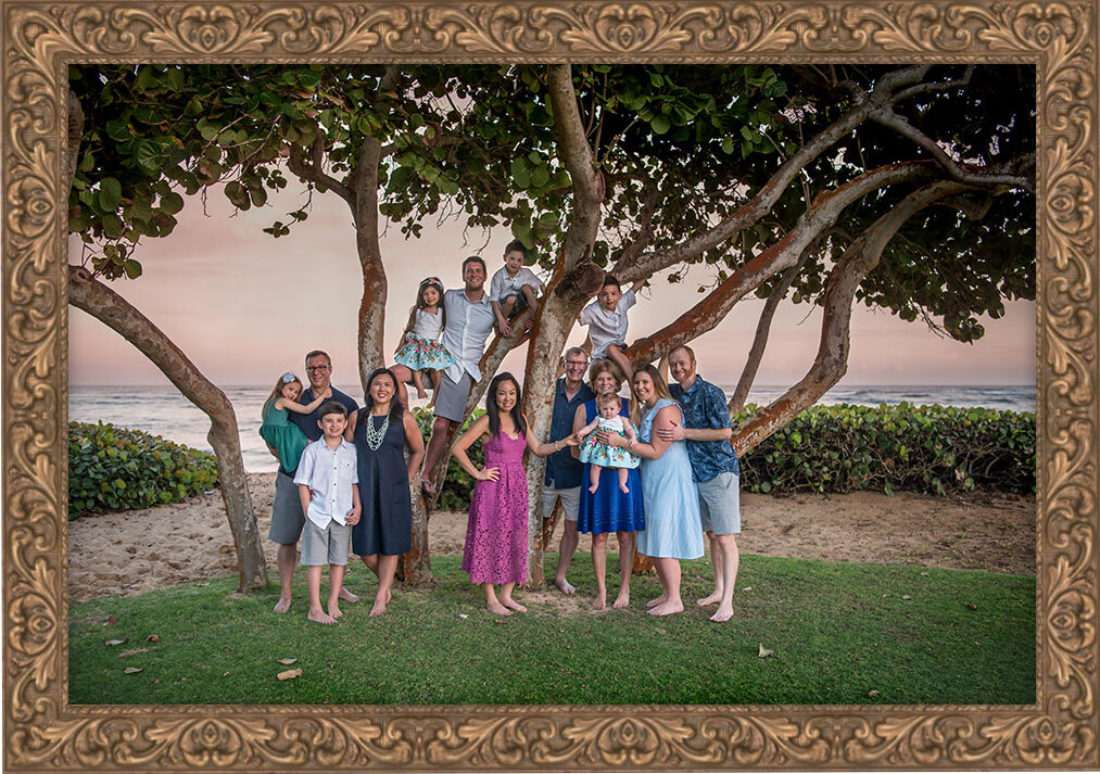 Sunset Family Portraits in Kapaa